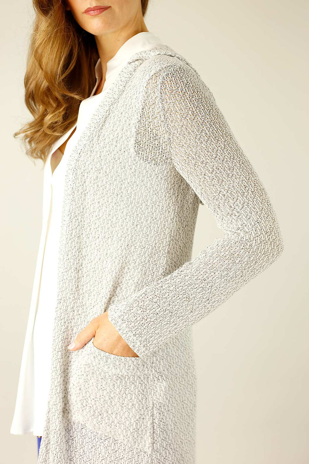 Grey Liberty Knit Travel Cardi - SALE