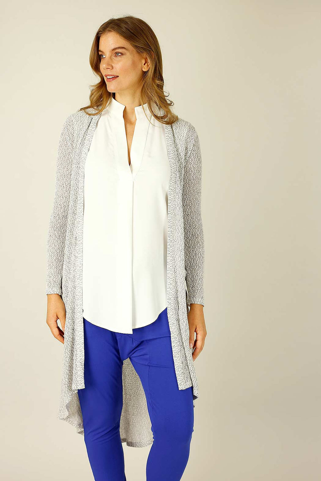 Grey Liberty Knit Travel Cardi - SALE