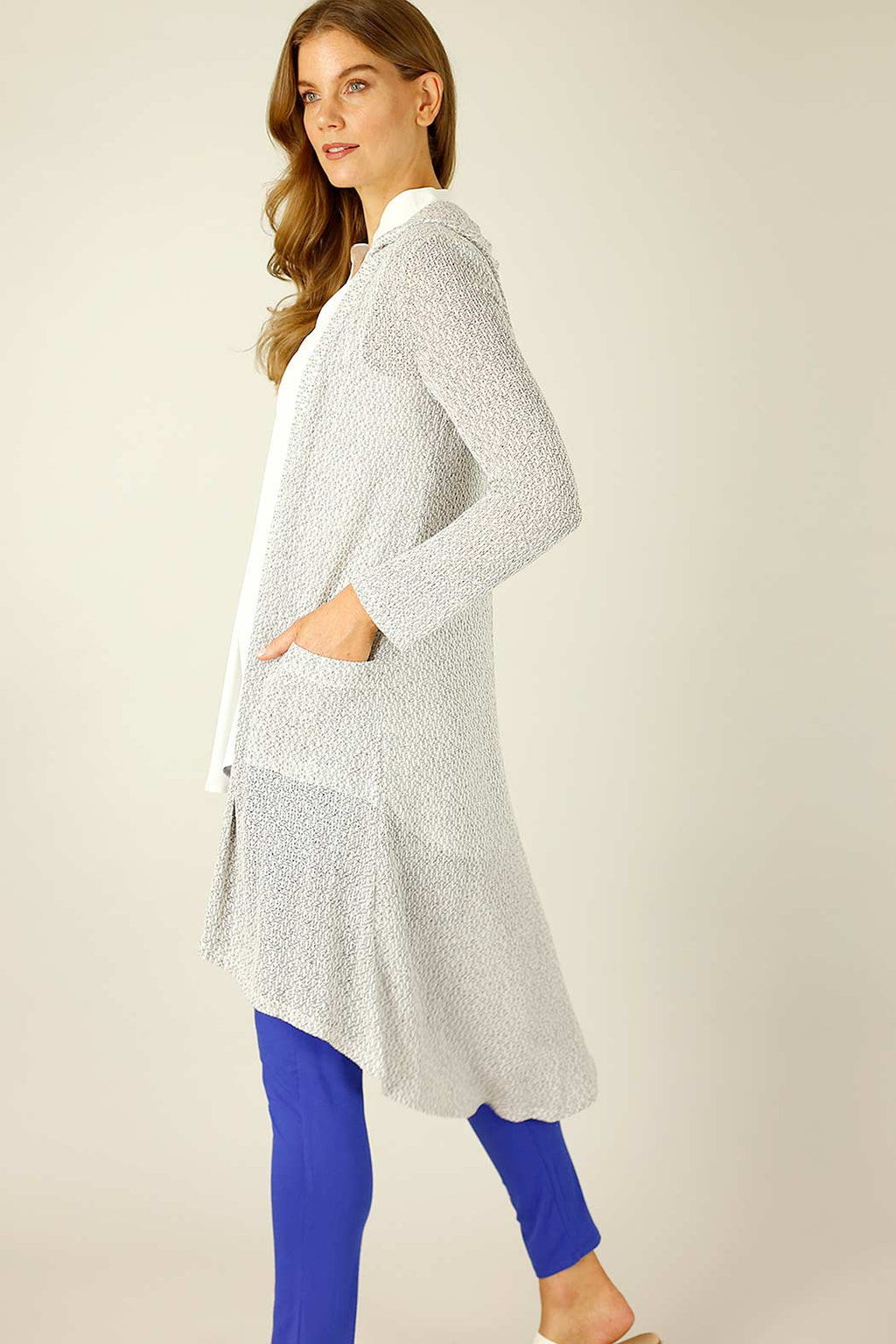 Grey Liberty Knit Travel Cardi - SALE