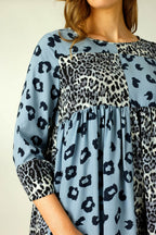 Blue Nano Patchwork Dress - SALE