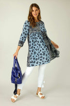Blue Nano Patchwork Dress - SALE