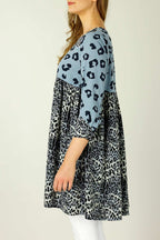 Blue Nano Patchwork Dress - SALE