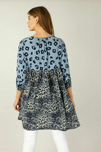 Blue Nano Patchwork Dress - SALE