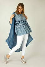 Denim Liberty Knit Travel Cardi