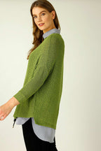 Olive Liberty Knit Overtop - SALE
