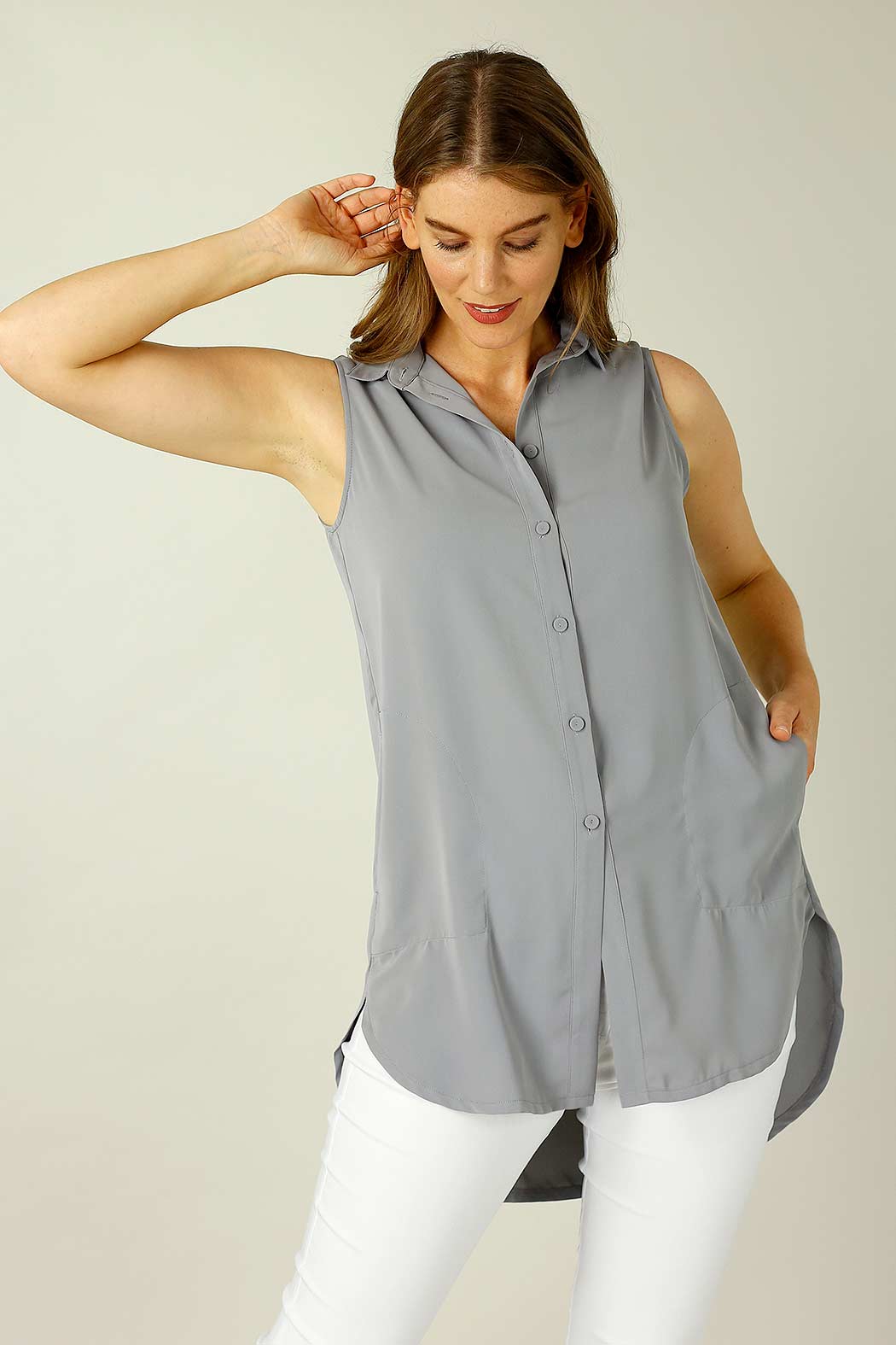 Grey Nano Pocket Cami - SALE
