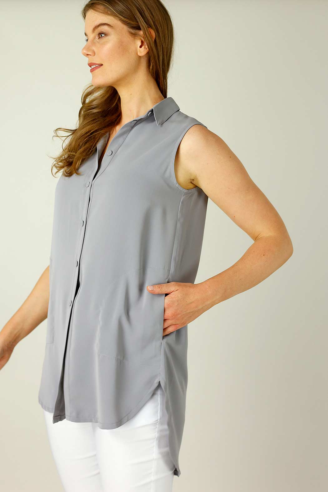 Grey Nano Pocket Cami - SALE