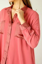 Rose Soft Touch Patchwork Overshirt - SALE