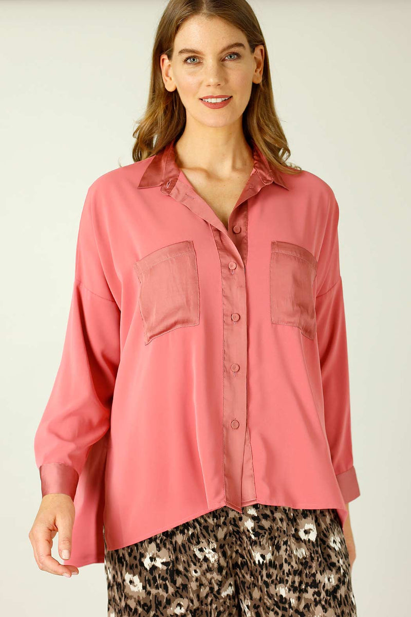 Rose Soft Touch Patchwork Overshirt - SALE