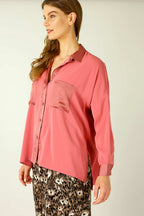 Rose Soft Touch Patchwork Overshirt - SALE