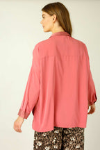 Rose Soft Touch Patchwork Overshirt - SALE