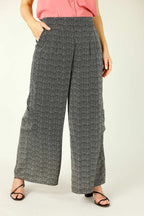 Black Spot Print Pocket Culotte - FINAL SALE