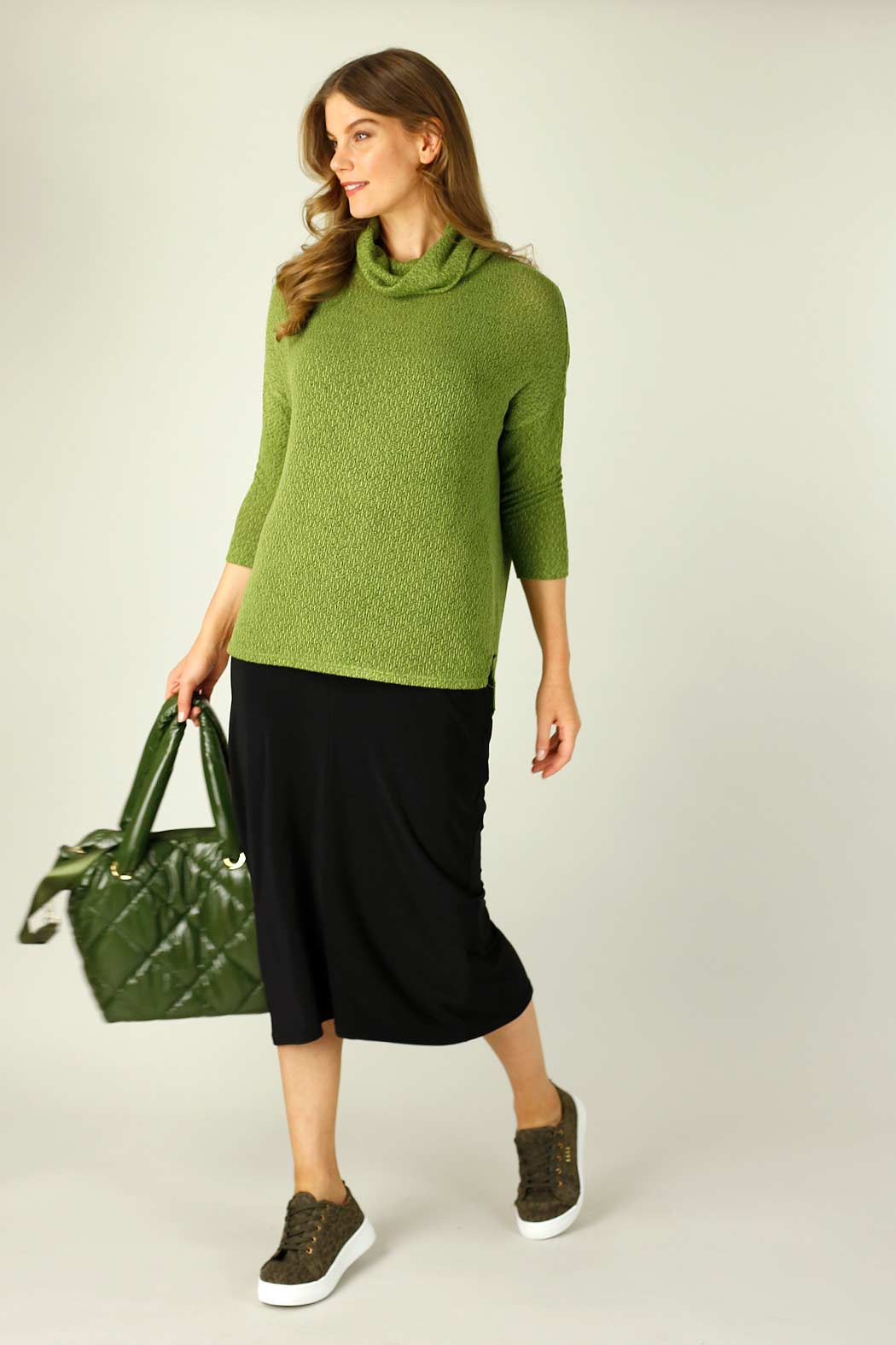 Olive Liberty Knit Turtle Neck - SALE