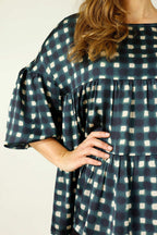 Teal Window Nano Patchwork Top - SALE