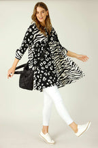 Black & White Nano Patchwork Dress