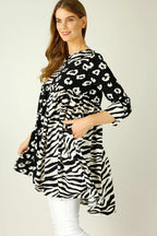 Black & White Nano Patchwork Dress