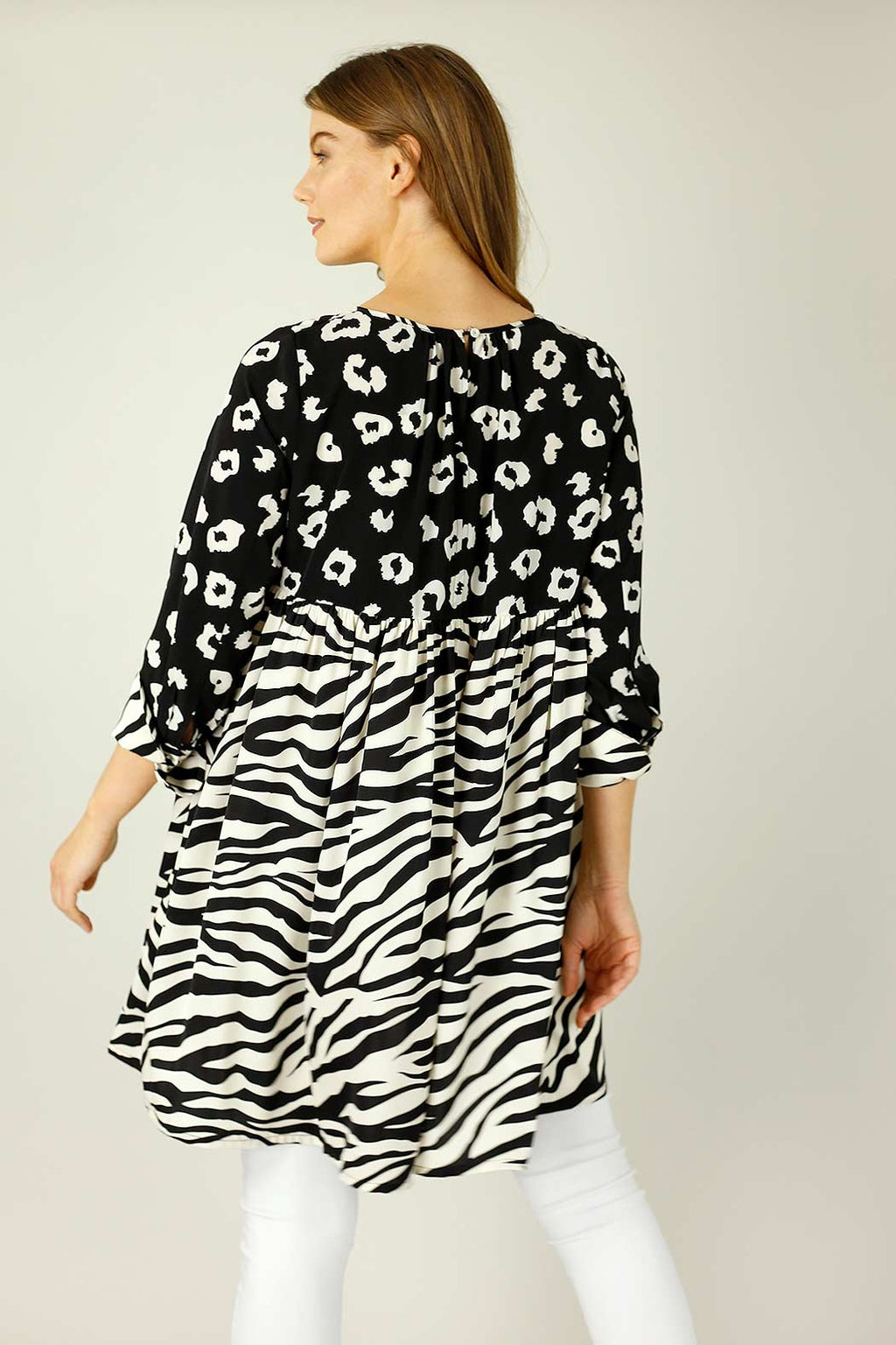 Black & White Nano Patchwork Dress