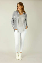 Grey Soft Touch Patchwork Overshirt - SALE