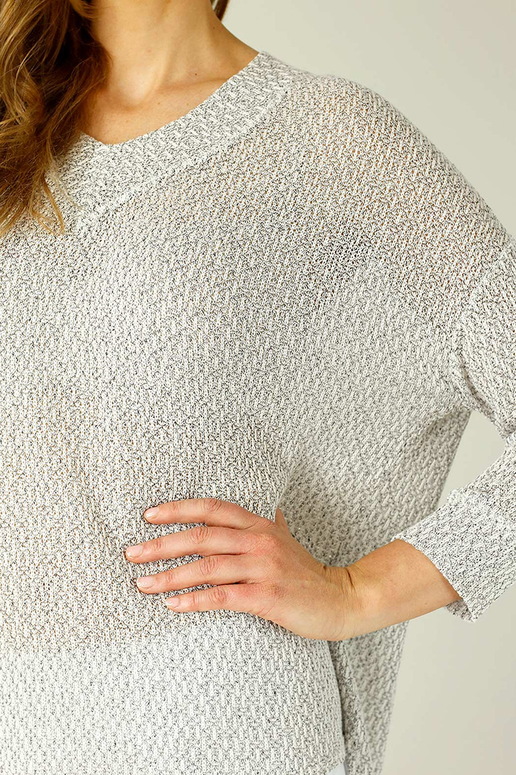 Grey Liberty Knit Vee Overtop - SALE