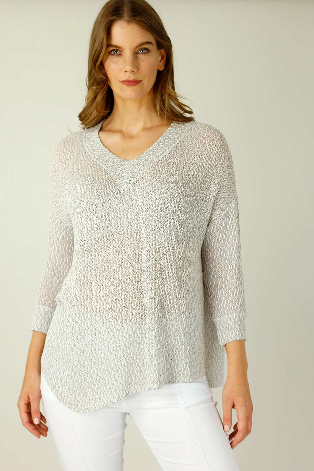Grey Liberty Knit Vee Overtop - SALE