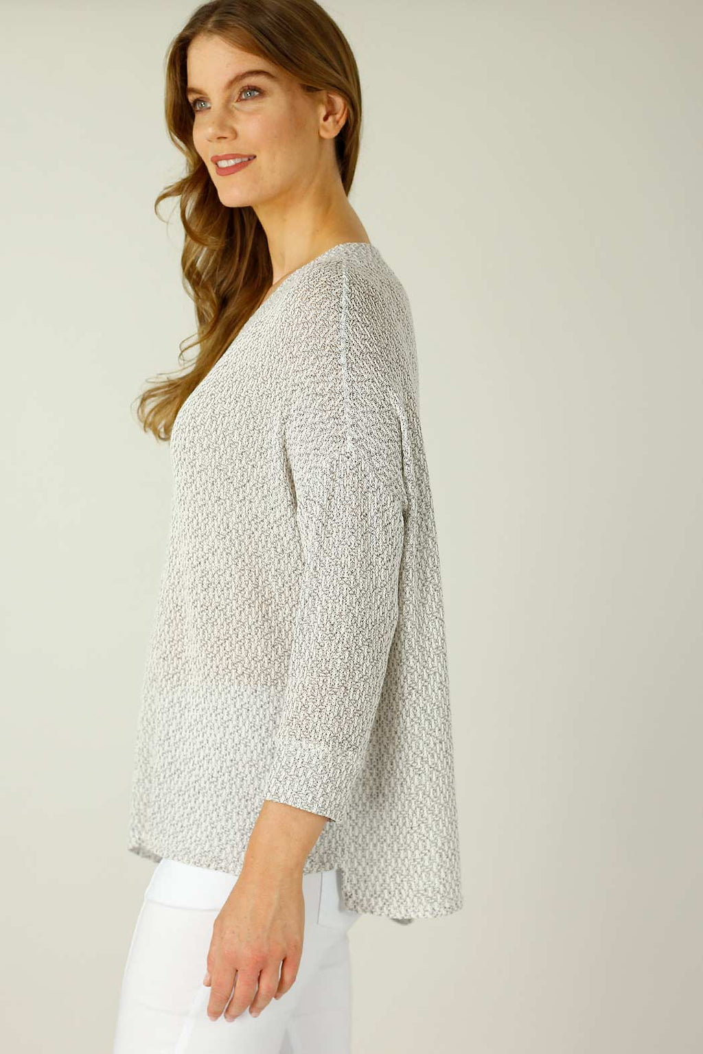 Grey Liberty Knit Vee Overtop - SALE