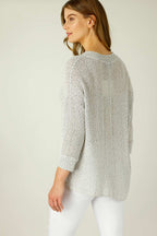Grey Liberty Knit Vee Overtop - SALE