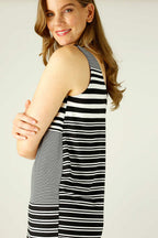 Black & White Stripe Jersey Wonderdress - FINAL SALE
