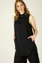 Black Soft Touch Pocket Cami