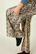 Brown Snake Cargo Culotte - SALE