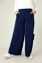 Navy Soft Touch Pocket Culotte