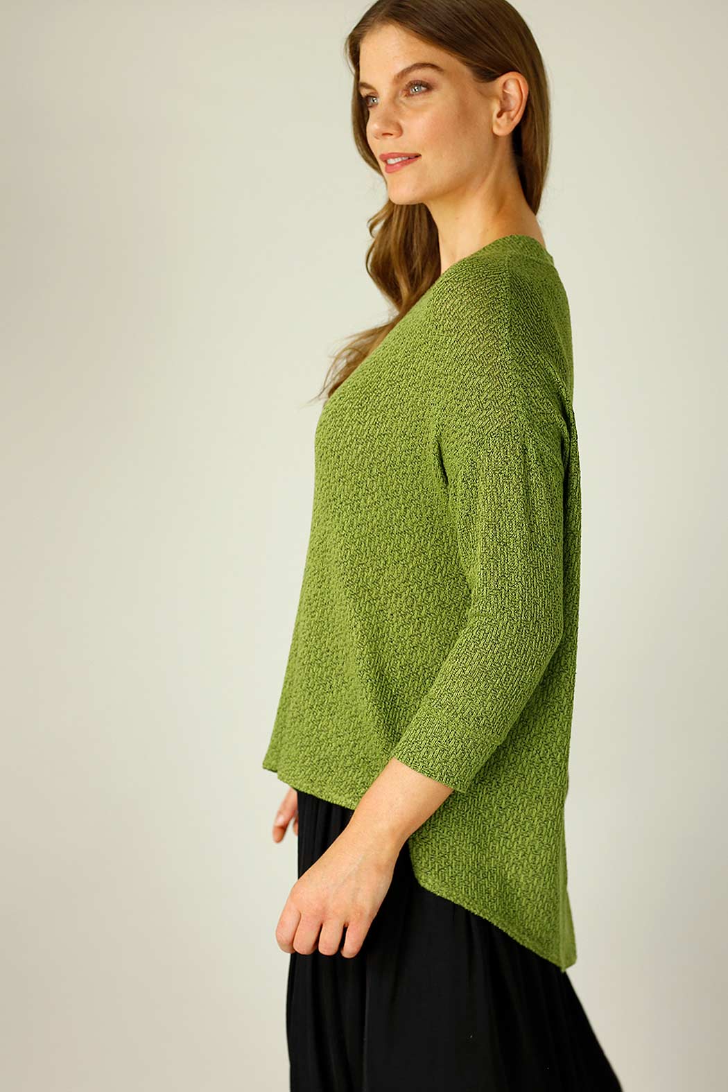 Olive Liberty Knit Vee Overtop - SALE
