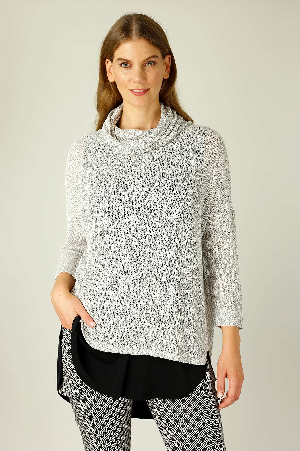 Grey Liberty Knit Turtle Neck - SALE