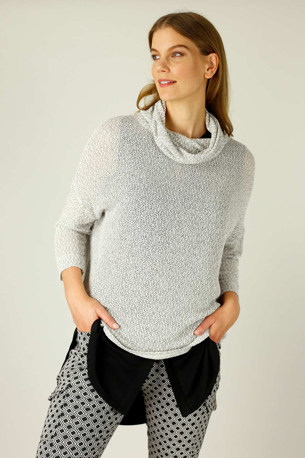 Grey Liberty Knit Turtle Neck - SALE