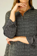 Black Spot Nano Cuffed Pocket Shirt - SALE