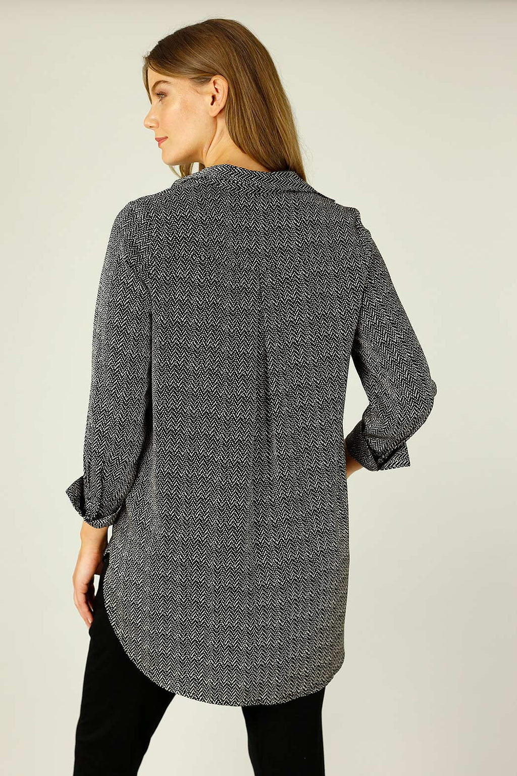 Black Spot Nano Cuffed Pocket Shirt - SALE