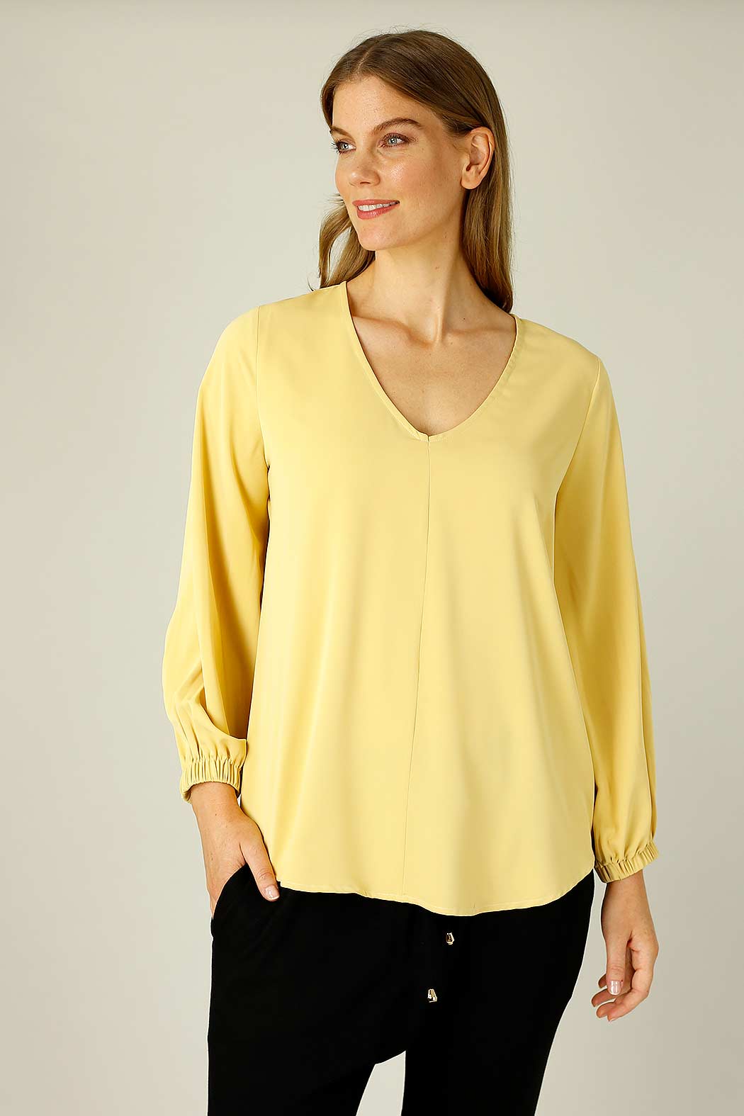 Mustard Soft Touch Audrey Blouse