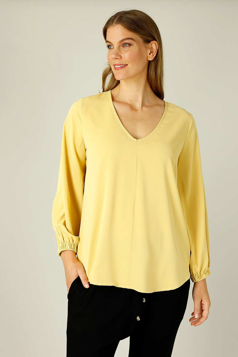 Mustard Soft Touch Audrey Blouse
