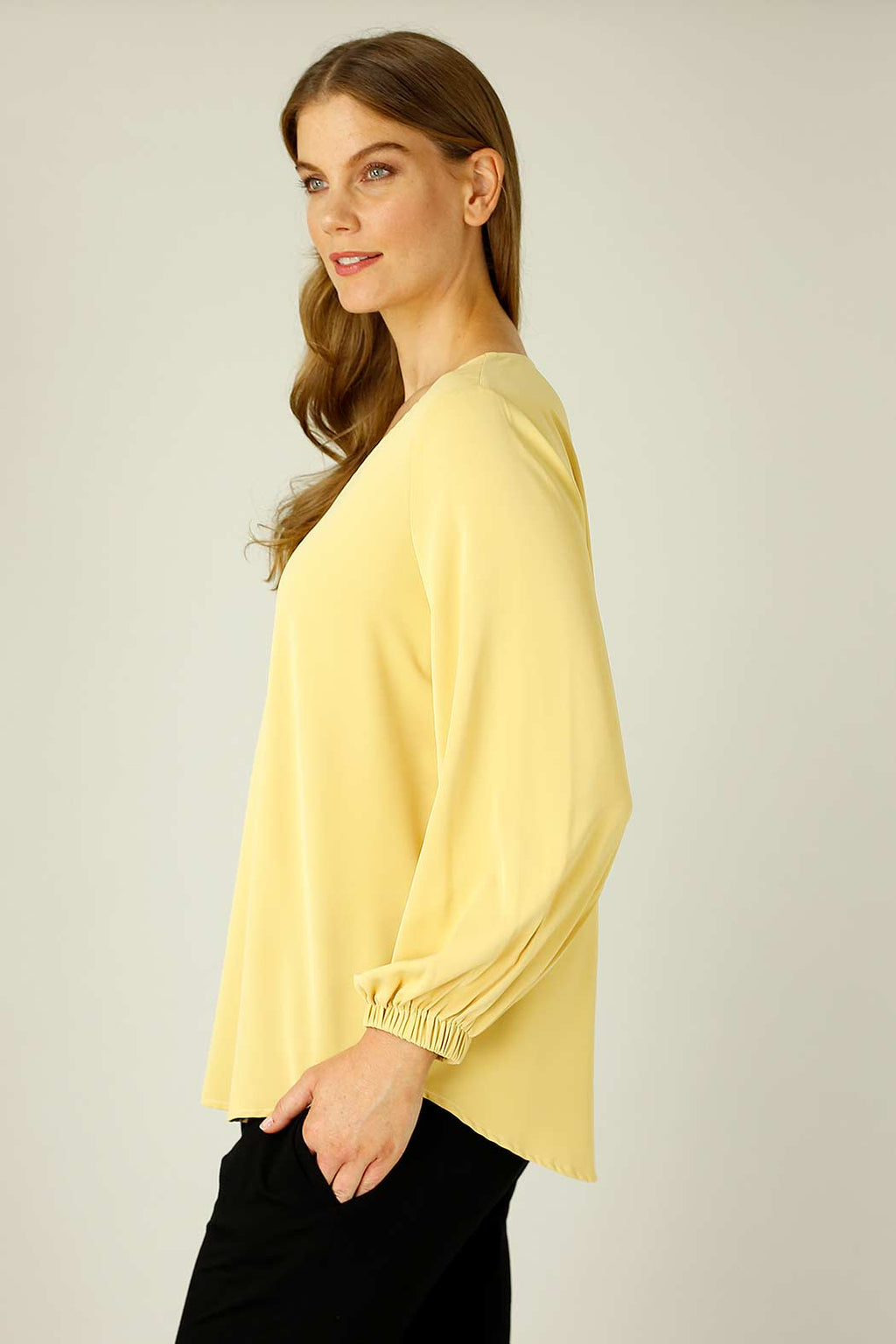 Mustard Soft Touch Audrey Blouse