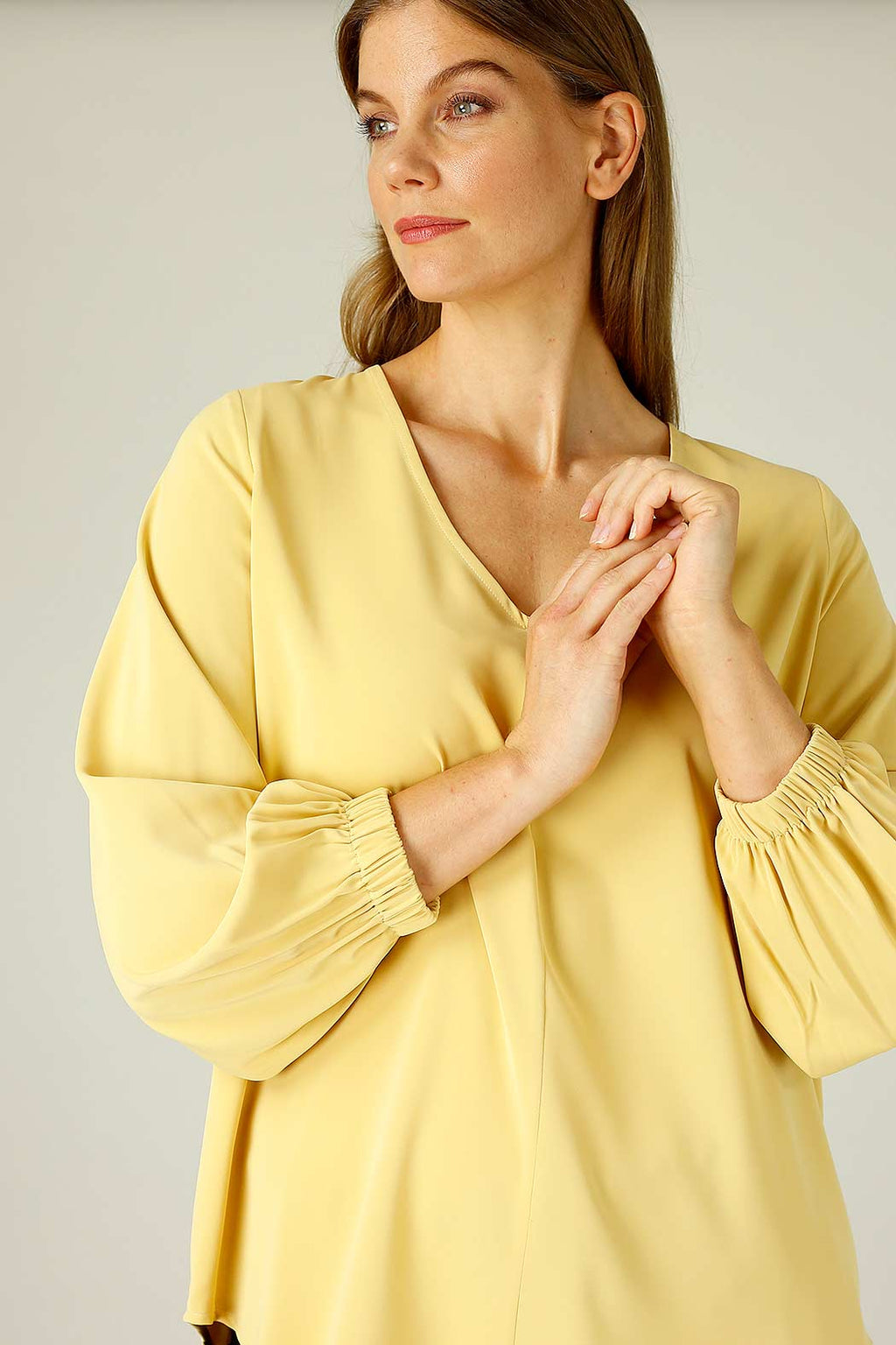 Mustard Soft Touch Audrey Blouse