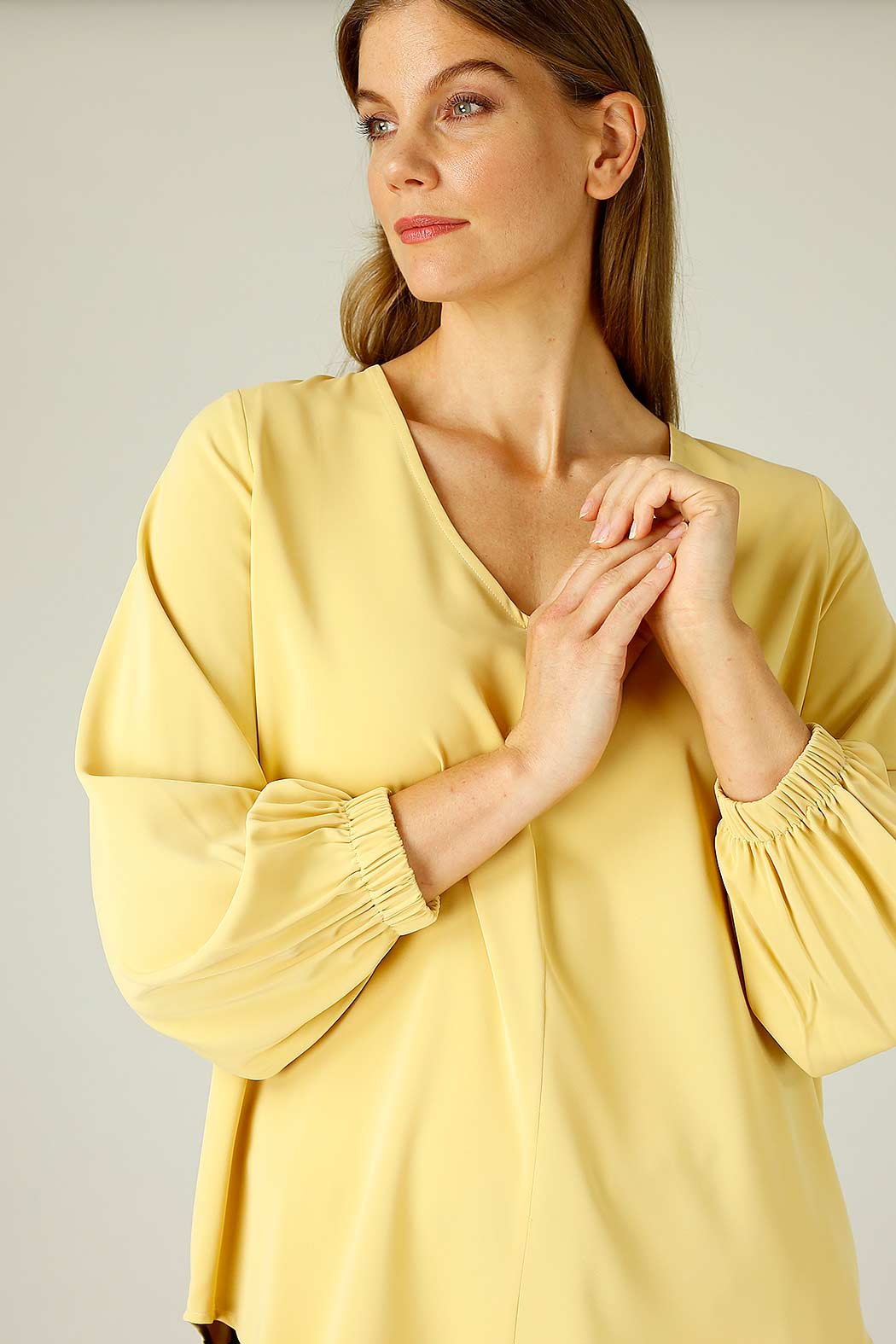 Mustard Soft Touch Audrey Blouse