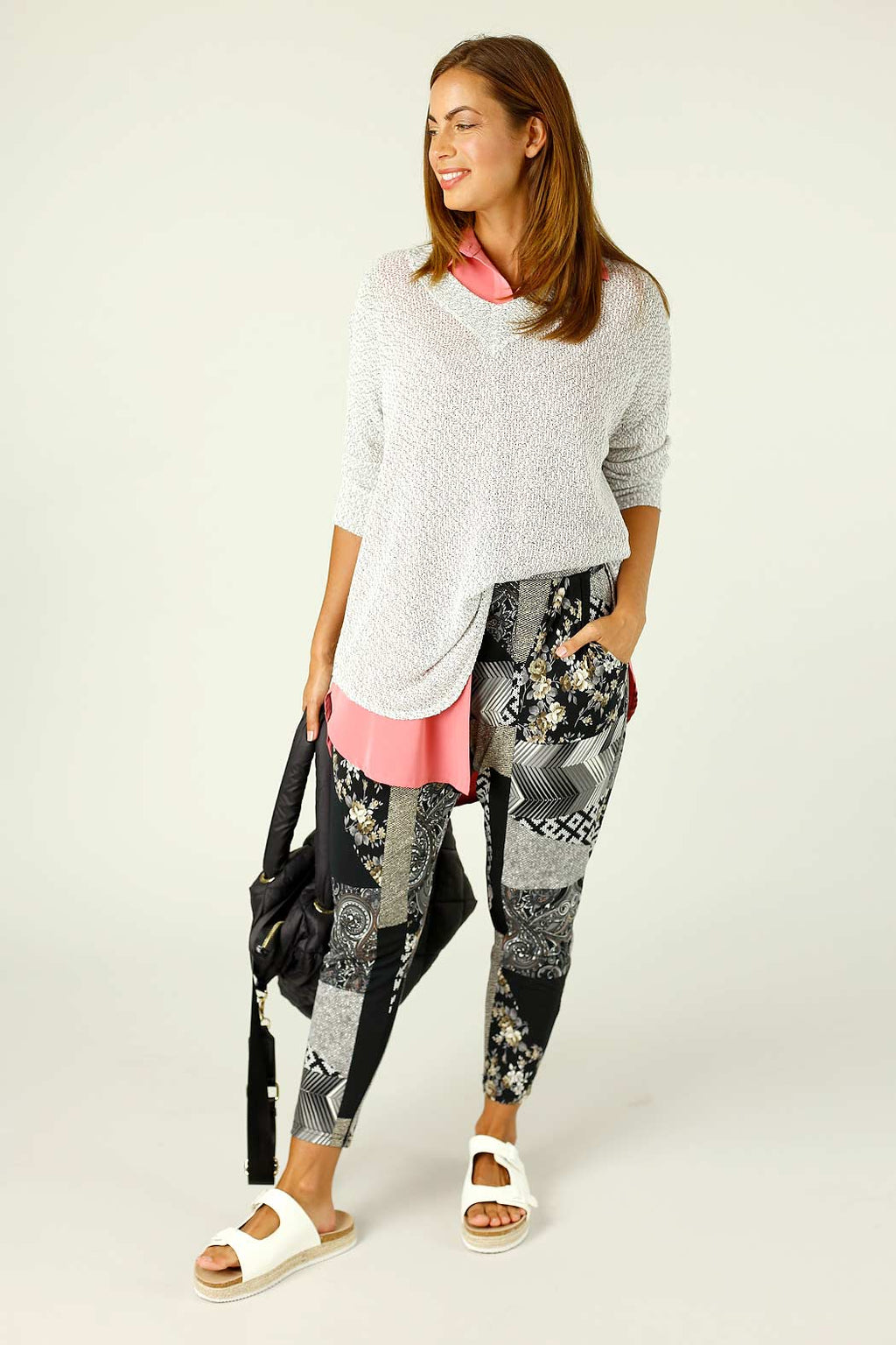 Patchwork Jersey Lounge Pant - SALE