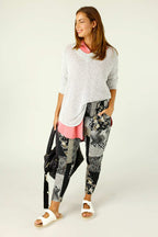 Patchwork Jersey Lounge Pant - SALE