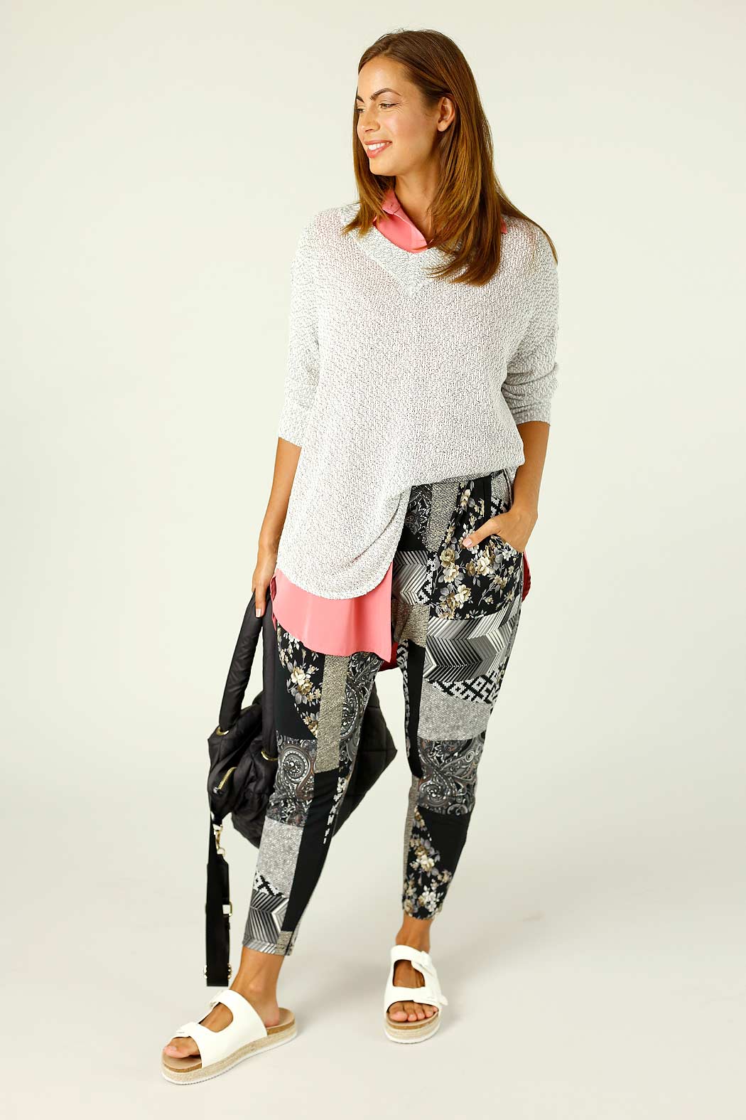Patchwork Jersey Lounge Pant - SALE