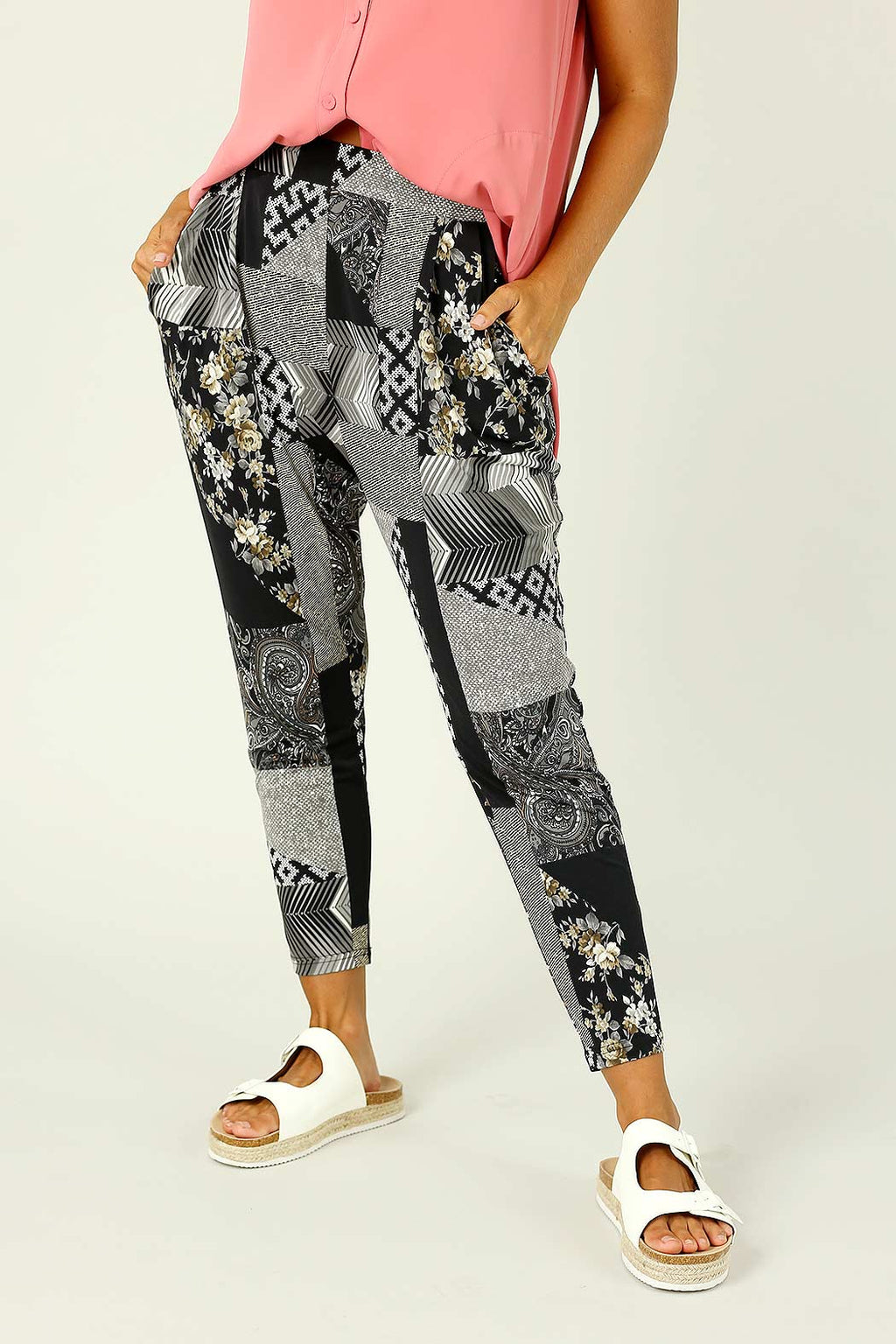 Patchwork Jersey Lounge Pant - SALE