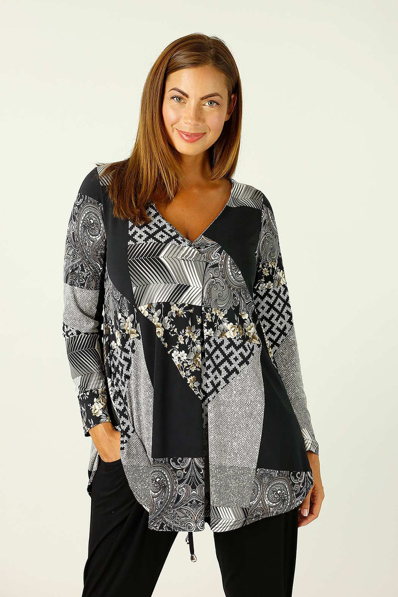 Patchwork Jersey Codi Top - SALE