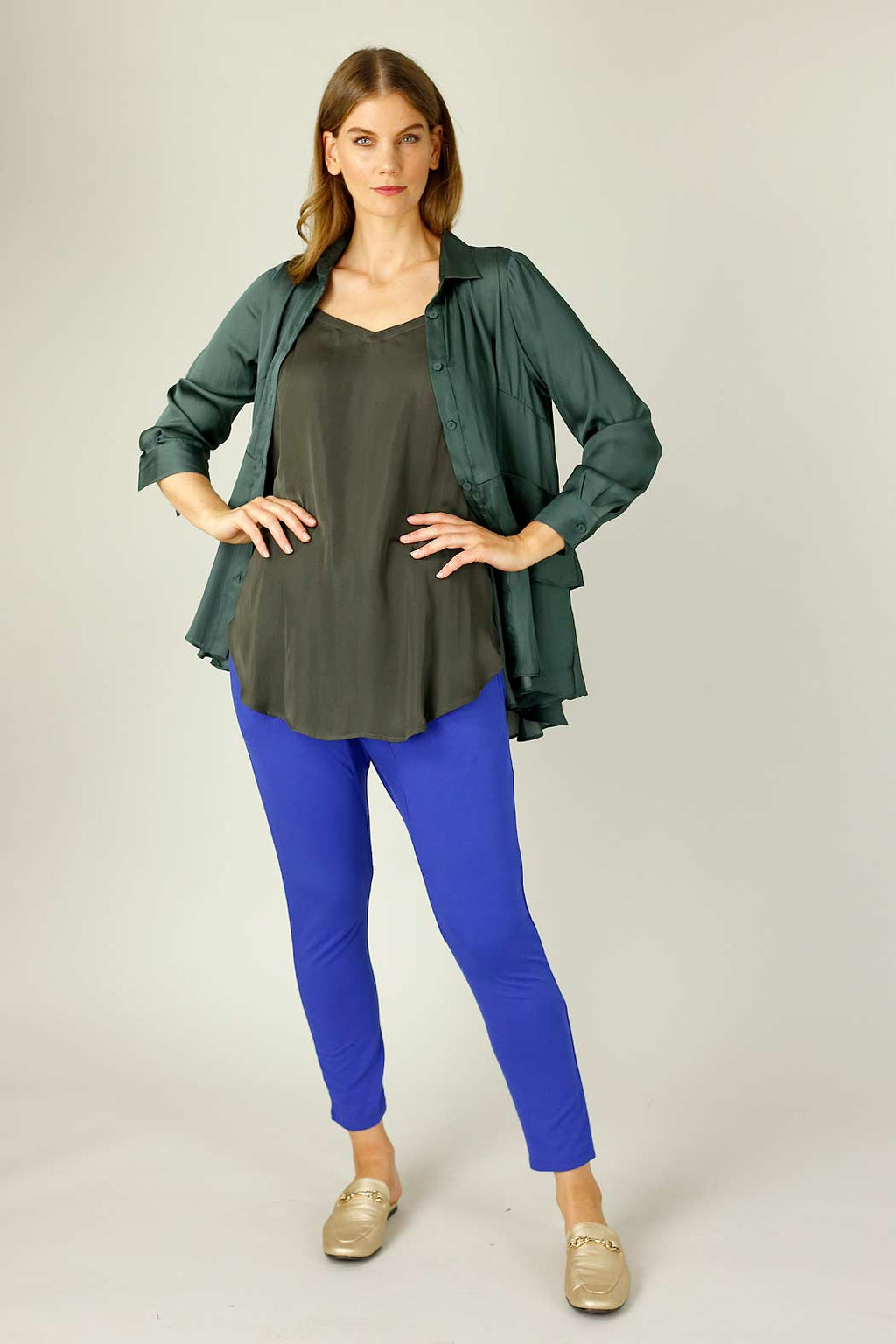 Burnt Moss Seta Layering Cami - SALE