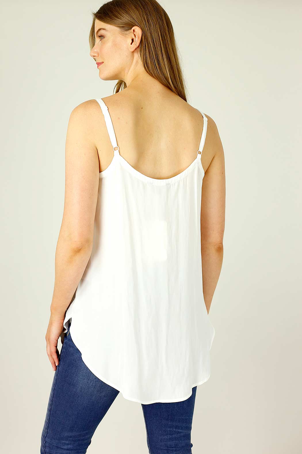 White Seta Layering Cami