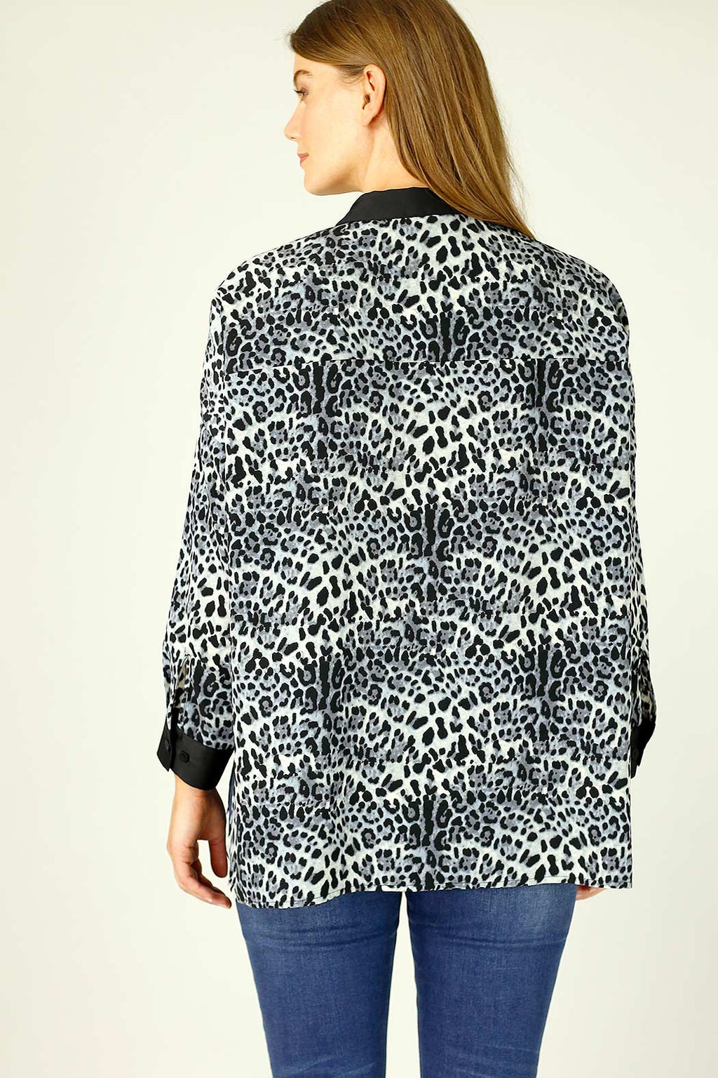 Blue Animal Nano Patchwork Overshirt - SALE