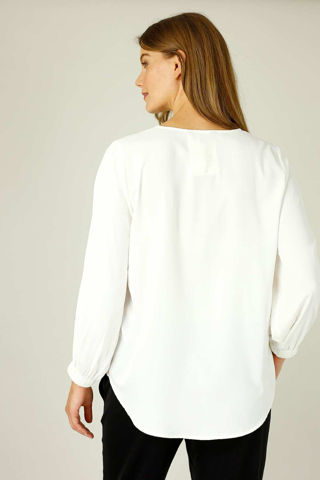White Soft Touch Audrey Blouse - SALE