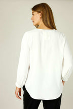 White Soft Touch Audrey Blouse - SALE